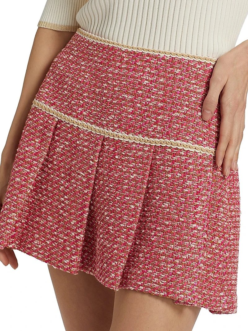 Anya Tweed Pleated Skort