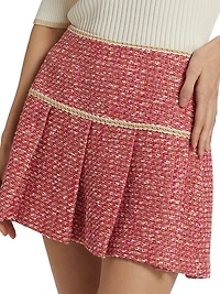 Anya Tweed Pleated Skort
