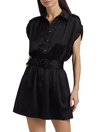 Nava Stretch Silk Minidress