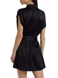 Nava Stretch Silk Minidress