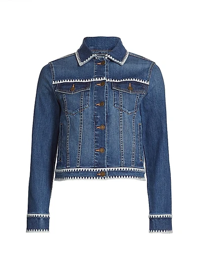 Kasey Embroided Denim Jacket
