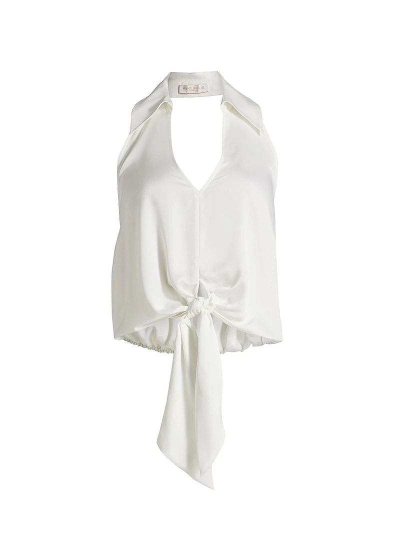 Lucinda Tie-Waist Halter Top