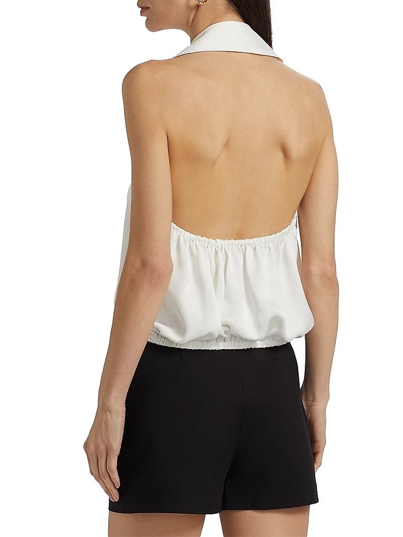 Lucinda Tie-Waist Halter Top