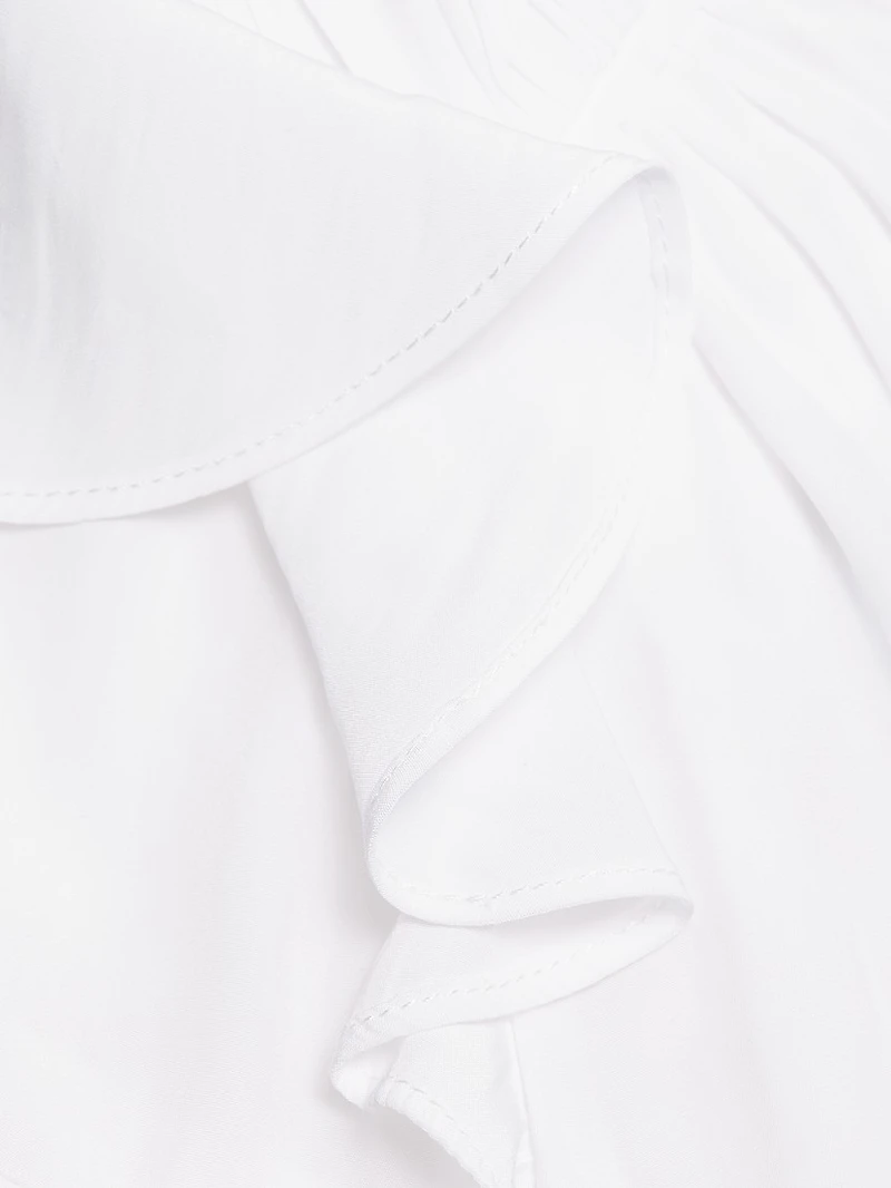 Sandra Ruffled Long-Sleeve Top