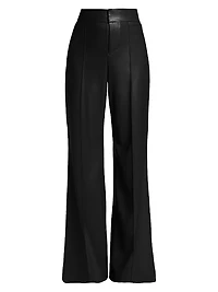 Dylan Wide-Leg Faux Leather Trousers
