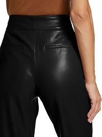 Dylan Wide-Leg Faux Leather Trousers