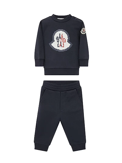 Baby Boy's & Little Grow Cotton Sweatsuit Set