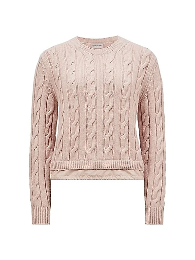 Crew Neck Sweater in Wool and Cashmere