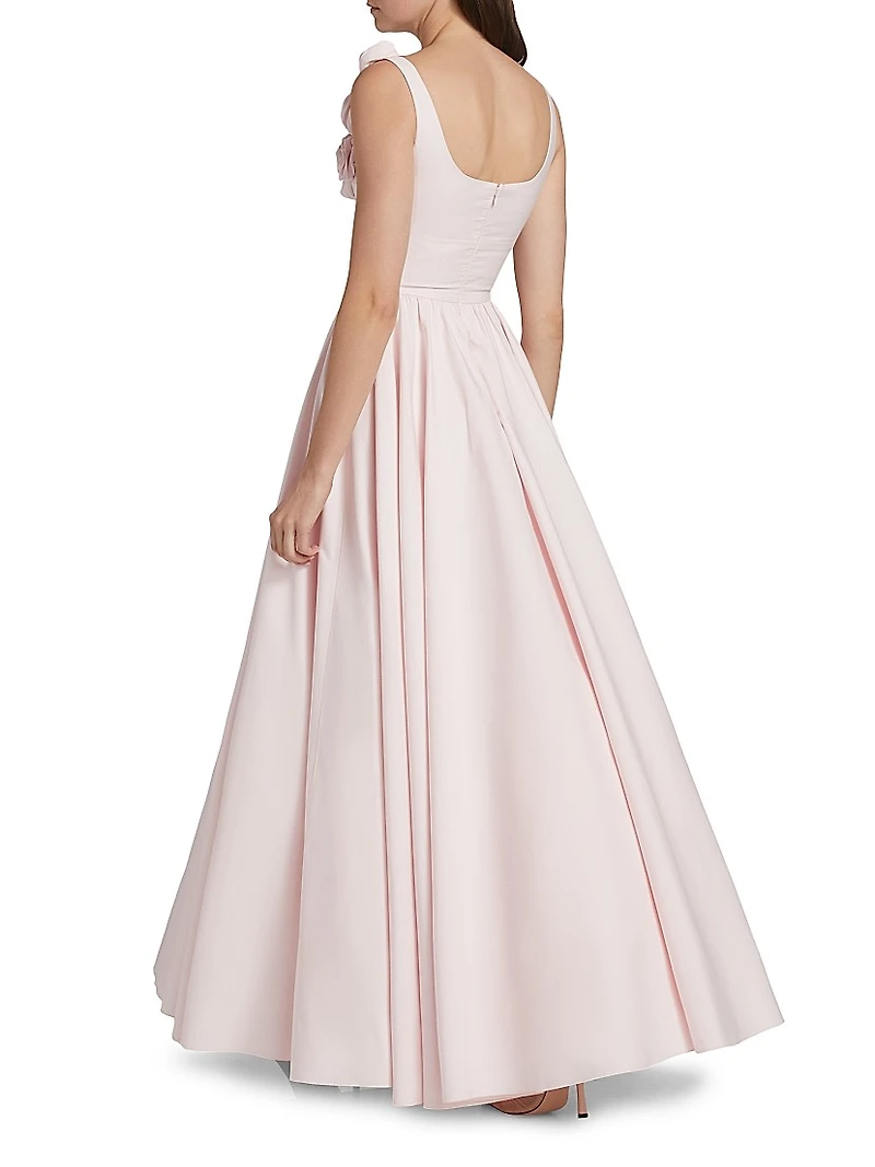 Floral Appliqué Gown