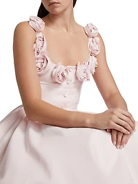 Floral Appliqué Gown