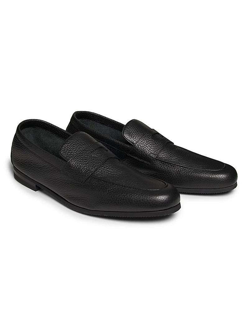 Thorne Leather Penny Loafers