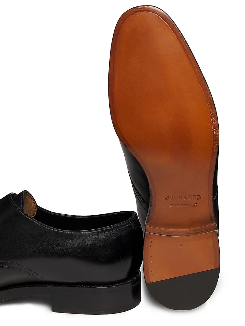 William Double-Buckle Monk Shoes