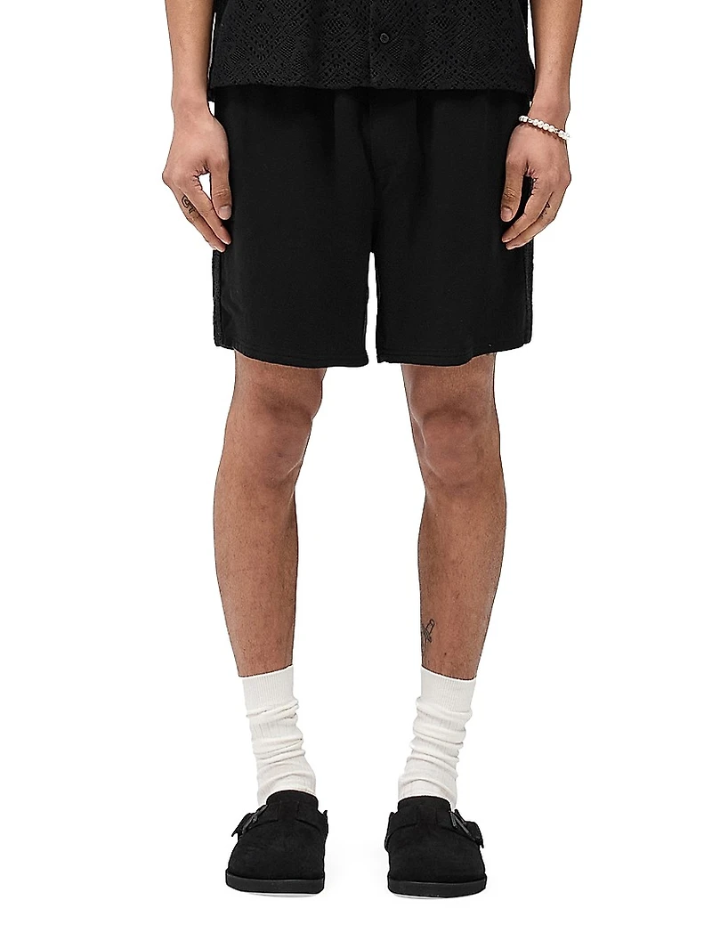 Knitted Panel Shorts