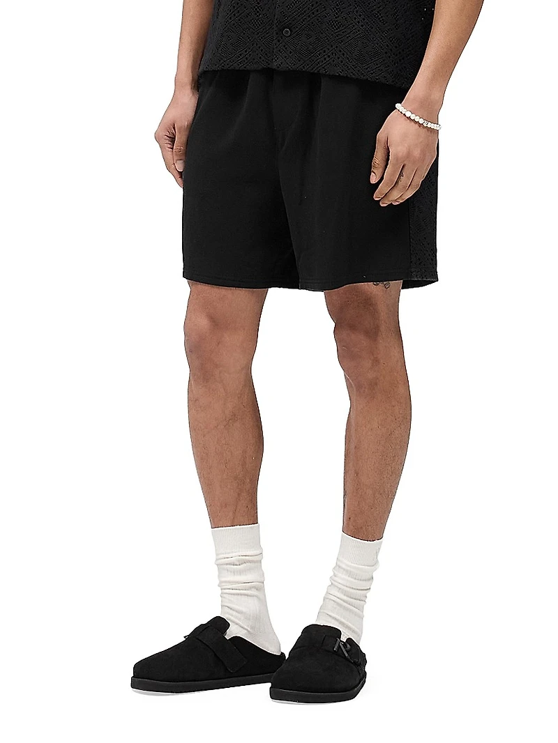 Knitted Panel Shorts
