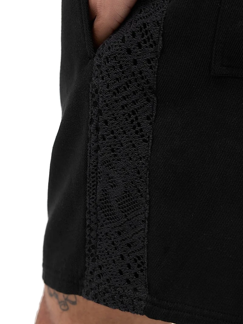 Knitted Panel Shorts