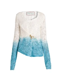 Ombré Wool-Silk Sweater