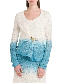 Ombré Wool-Silk Sweater