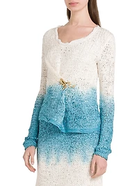 Ombré Wool-Silk Sweater