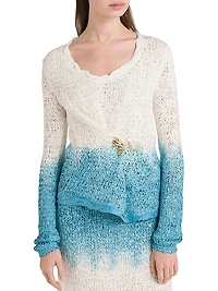 Ombré Wool-Silk Sweater