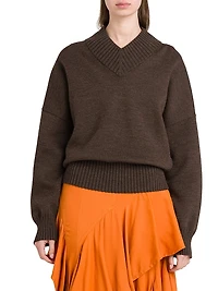Oversized Double-Knit Sweater