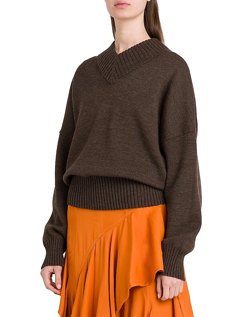 Oversized Double-Knit Sweater