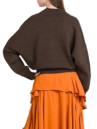 Oversized Double-Knit Sweater