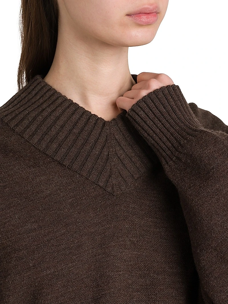 Oversized Double-Knit Sweater