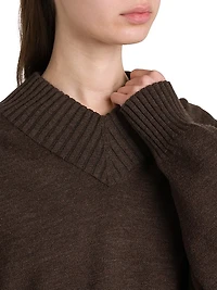 Oversized Double-Knit Sweater