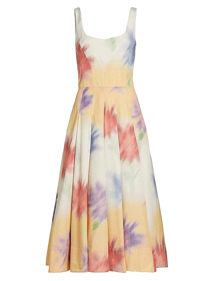 Blurred Floral Cocktail Dress