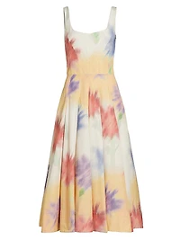 Blurred Floral Cocktail Dress