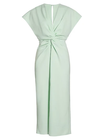 Jackie Twist-Front Cocktail Dress