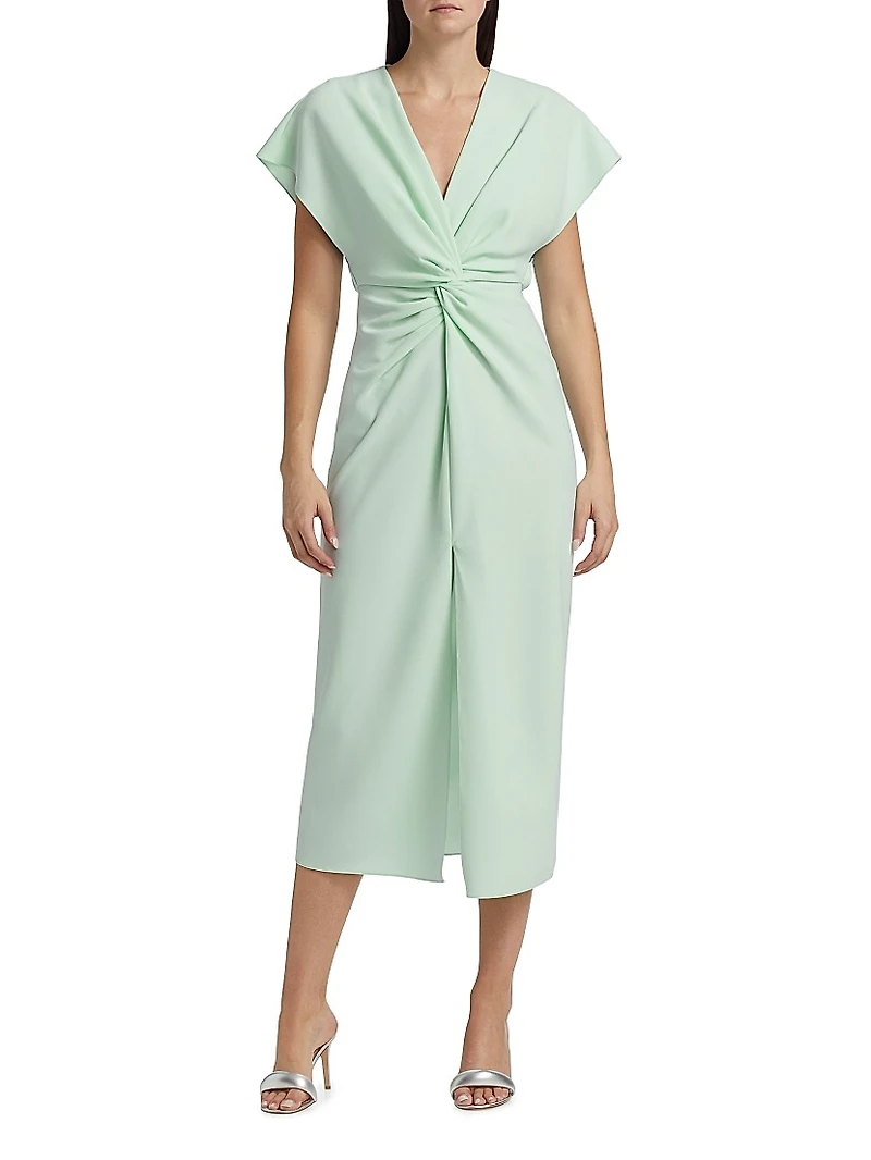 Jackie Twist-Front Cocktail Dress