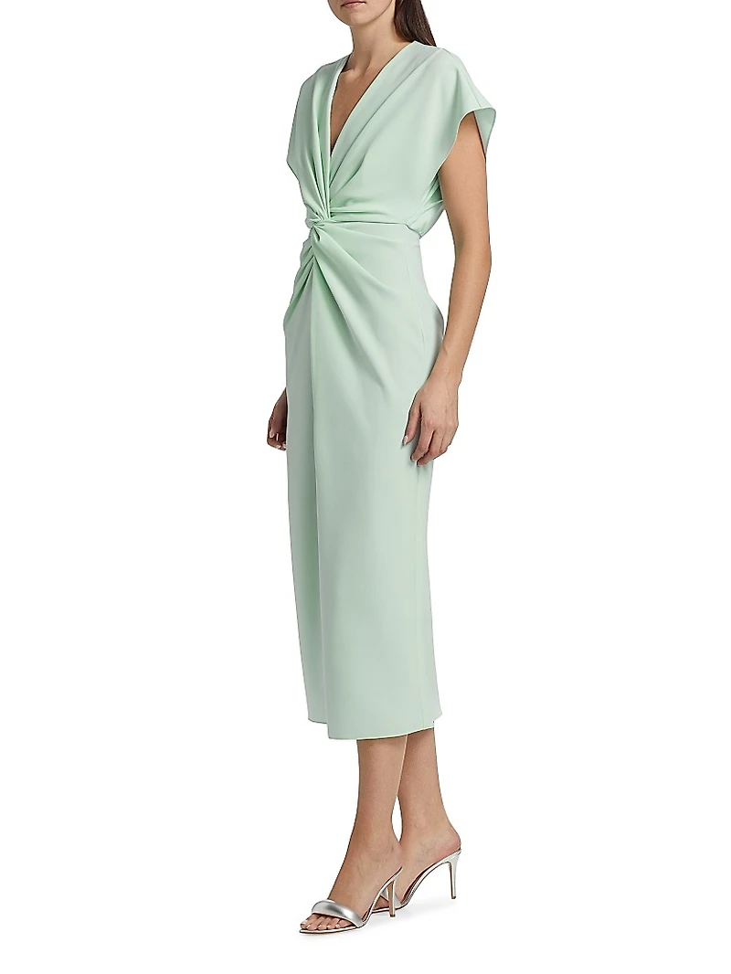 Jackie Twist-Front Cocktail Dress