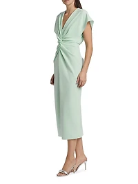 Jackie Twist-Front Cocktail Dress