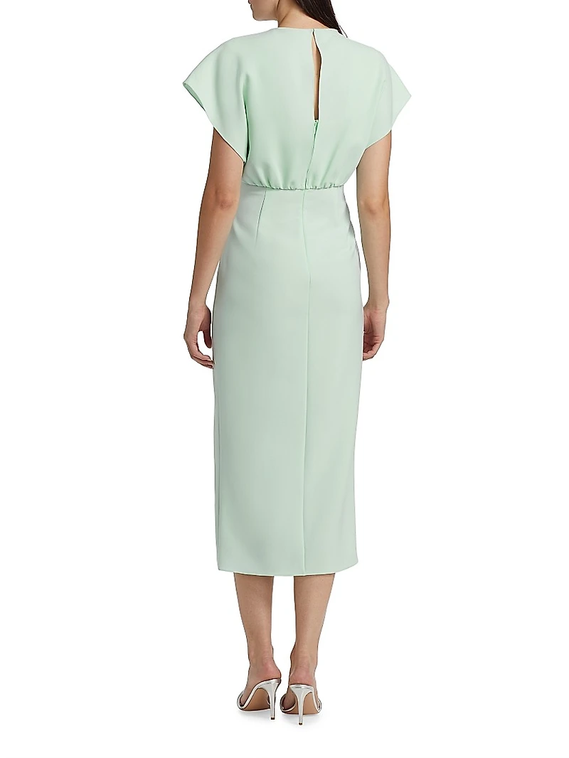 Jackie Twist-Front Cocktail Dress