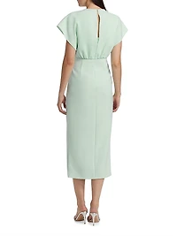 Jackie Twist-Front Cocktail Dress