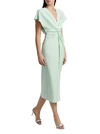 Jackie Twist-Front Cocktail Dress