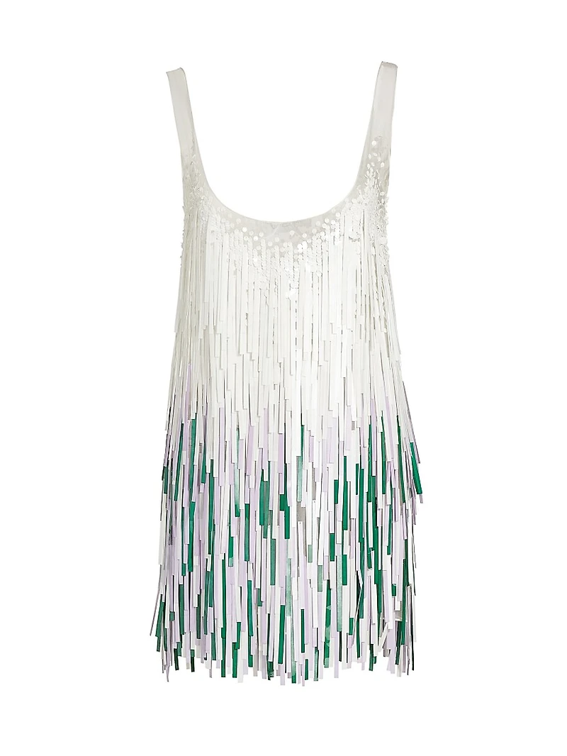 Fringe Tank Minidress