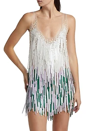 Fringe Tank Minidress