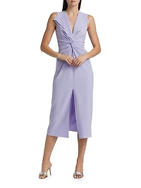 Lili Twist-Front Cocktail Dress