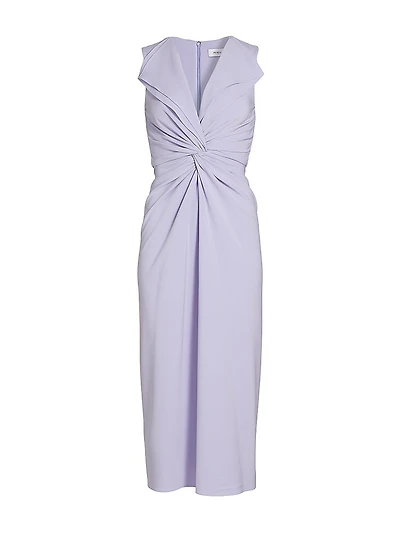 Lili Twist-Front Cocktail Dress