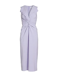 Lili Twist-Front Cocktail Dress