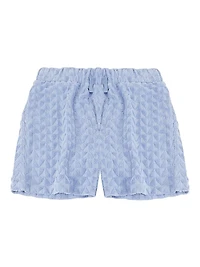 Little Boy's & Terry Cloth Polo Shirt Shorts Set