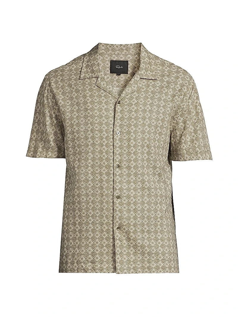 Atlas Linen-Blend Camp Shirt