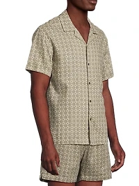 Atlas Linen-Blend Camp Shirt