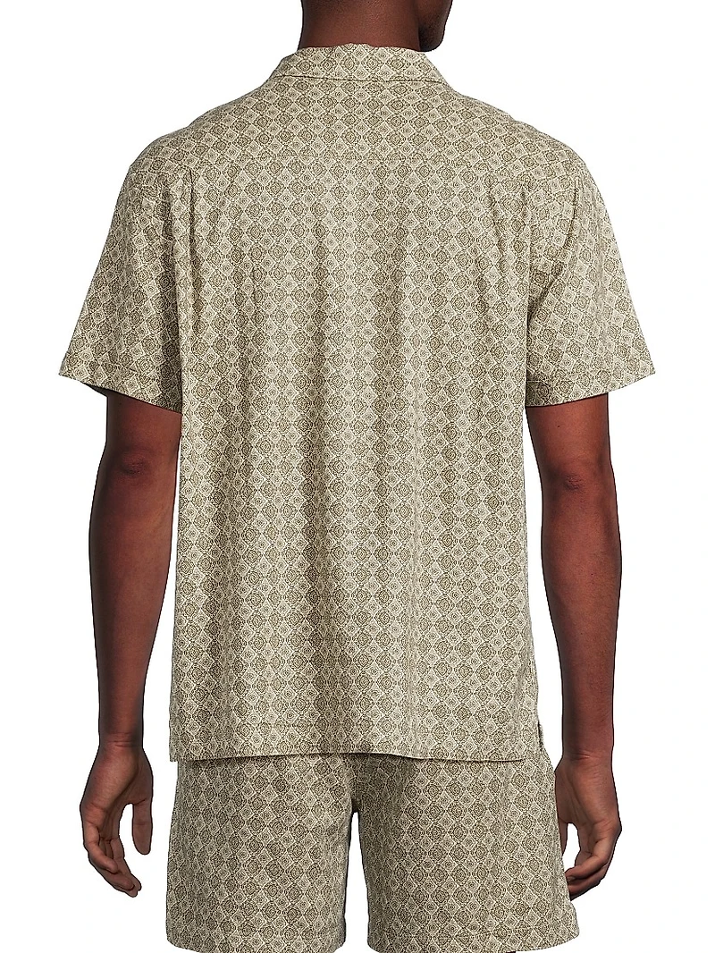 Atlas Linen-Blend Camp Shirt