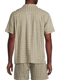 Atlas Linen-Blend Camp Shirt