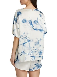 Grace Dines Silk T-Shirt & Shorts Set