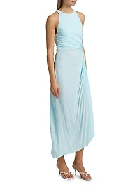 Reagan Pleated Midi-Dress