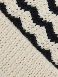 Alexis Striped Crochet Midi-Skirt